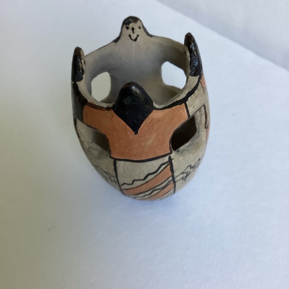 Tohono O’odham Native American Friendship Bowl Vase Angea Pottery Southwest - Picture 13 of 14